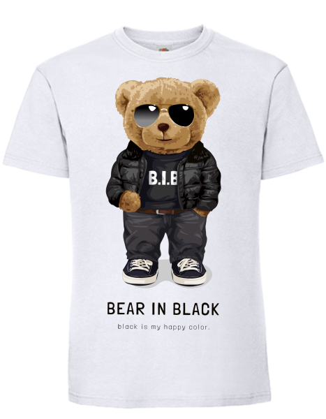T-Shirt Bär in black